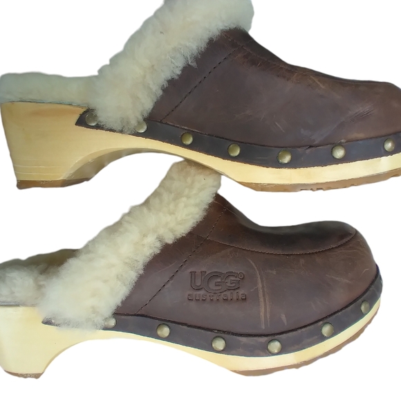 UGG Shoes - Ugg australia leather mules